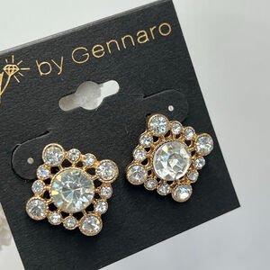 Gennaro Sunburst Crystal Post Earrings